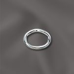 Sterling SIlver Oval Jump Ring (Closed) 19 GA .036"/5X7MM OD