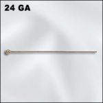 Gold Filled - 1.5" Ball Pin .019"/.5mm/24 GA - 2mm Ball