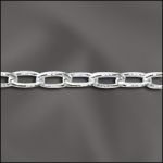 Base Metal Plated Drawn Cable Chain (Silver Plated)