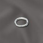 STERLING SILVER 20 GA .032"/4X6MM OD JUMP RING OVAL - CLOSED