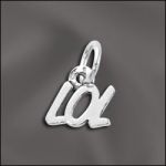 Sterling Silver LOL Charm (Laugh Out Loud)