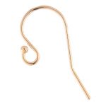 Gold Filled Ear Wire - .028"/.7mm/21 GA Round Wire Loop w/ 1.5mm Ball
