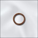 Antique Copper Round Open Jump Ring - 21 GA - .028"/6mm OD