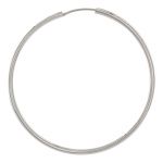 Sterling Silver Endless Hoop w/Hinged Wire - 2mm Tubing / 50mm OD