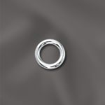 STERLING SILVER 18 GA .040"/5.5MM OD JUMP RING ROUND - OPEN