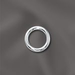 STERLING SILVER 18 GA .040"/6.5MM OD JUMP RING ROUND  - OPEN