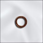 Genuine Copper Antique 20 GA .032"/5mm Od Jump Ring Round -Open