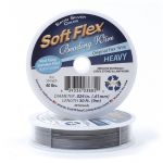 Satin Silver Soft Flex Wire - 49 Strands - 30' .024"/22G/.64mm