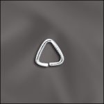 STERLING SILVER 22 GA .025"/5X5MM OD JUMP RING TRIANGLE - OPEN