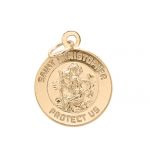 Gold Filled St. Christopher Medal - 11mm