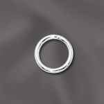 Sterling Silver Round Closed Jump Ring - .036"/7mm OD - 19 GA
