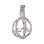 Sterling Silver Bead Cage Pendant - 8mm