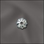Sterling Silver 4.5mm Bead Cap w/1.1mm Hole