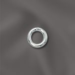 STERLING SILVER 18 GA .040"/5MM OD JUMP RING ROUND - OPEN