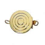 Gold Filled Round Bullseye Clasp w/1 Ring