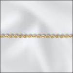 Base Metal Plated Round Cable Chain (Gold Plated)