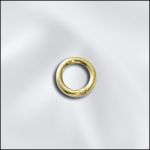 GOLD FILLED 19 GA .036"/5MM OD ROUND JUMP RING - CLOSED