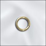 GOLD FILLED 21 GA .028"/6MM OD JUMP RING ROUND - OPEN