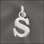 STERLING SILVER CHARM - SMALL S