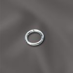 STERLING SILVER 21 GA .028"/4X5MM OD JUMP RING OVAL - OPEN
