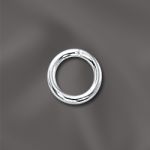 Sterling Silver Round Closed Jump Ring - .048"/7mm OD - 17 GA