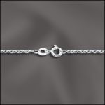 STERLING SILVER FINISHED CABLE CHAIN  - 18"