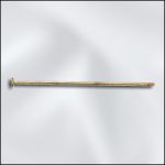 Brass 1 1/4" Head Pin - .028/.7mm/21GA - 1.8mm Head Diameter