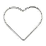 Sterling Silver Link 17.5MM Heart - Closed 20Ga/.8MM/.032"