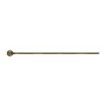 Antique Brass Plated Ball Pin with 2mm Ball - .028"/.7mm/21GA - 3"