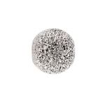 (D) Silver Filled 6mm Round Sparkle Bead  .072"/1.8mm Hole