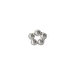 Sterling Silver 3.1MM Bead Ring W/.8MM Hole