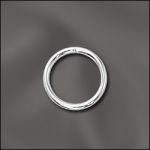 (D) BASE METAL PLATED 20 G .032X6MM OD JUMP RING ROUND - CLOSED (SILVER PLATED)
