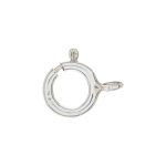 Sterling Silver Lightweight Spring Ring with Open Ring - 6mm
