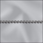 (D) Base Metal Gun Metal Plated 1.2mm Ball Chain