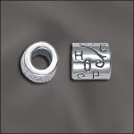Sterling Silver 8mm "Hope" Bead W/4.5mm Hole - Large Hole