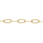 Gold Filled Flat Paperclip Chain - 4x2mm OD - .5mm Wire Diameter