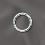 Sterling Silver 18 Ga .040"/8Mm Od Jump Ring Round - Closed