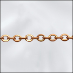 Base Metal Raw Brass Filed Cable Chain (Soldered Links)