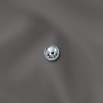 Silver Filled Smooth Round Light Weight Bead - 3mm with 1.2mm Hole
