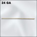 Base Metal Plated 1 1/2" Head Pin .020/.5Mm/24Ga Head Diameter 1.25Mm (Gold Plated)