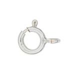 Sterling Silver 7mm Spring Ring Light Weight w/ Open Ring