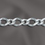 Sterling Silver Round Filed Curb Chain