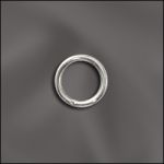 Base Metal Plated 20 G .032X6Mm Od Jump Ring Round - Open (Silver Plated)