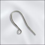 Base Metal Antique Silver Plated Ear Wire - .025"/.67mm/22GA