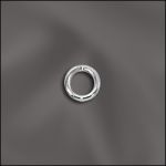 BASE METAL PLATED 21 G .028X4MM OD JUMP RING ROUND - OPEN (SILVER PLATED)