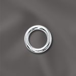 STERLING SILVER 17 GA .048"/7MM OD JUMP RING ROUND  - OPEN