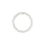 Sterling Silver Twisted Round Link 17mm Flat