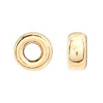 Gold Filled Smooth Rondelle Bead 4.2mm w/ 1.5mm Hole
