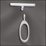 Sterling Silver 9mm Oval Toggle Clasp