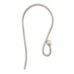 Sterling Silver Ear Wire with 2mm Ball - .032"/.8mm/20GA
